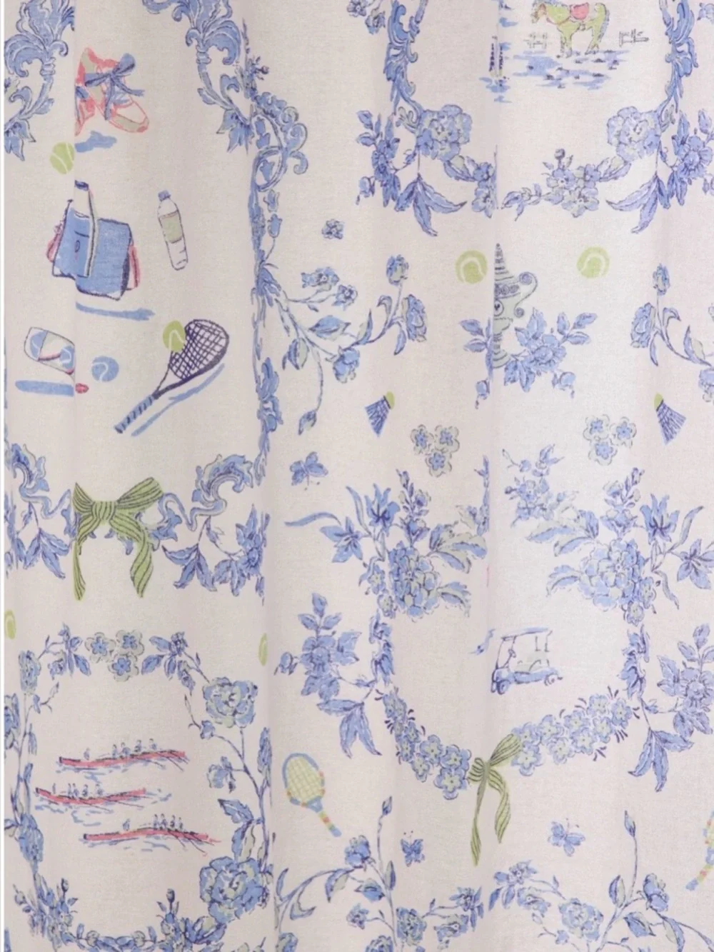 Urban Outfitters Preppy Toile Shower Curtain